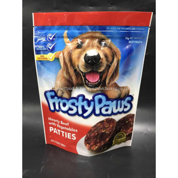 Emballage de nourriture pour chiens debout